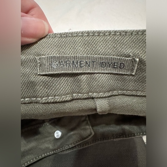 Judy Blue JB88734 High Waist Control Top Olive Green Fray Hem Crop Wide Leg 9/29 - Picture 9 of 15